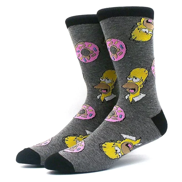1 Paar neue Männer Anime Film Frauen Socken Baumwoll strümpfe Männer Rollenspiel Kalb Socken Crew Persönlichkeit Hip-Hop Spaß Socken – Bild 5