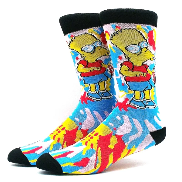 1 Paar neue Männer Anime Film Frauen Socken Baumwoll strümpfe Männer Rollenspiel Kalb Socken Crew Persönlichkeit Hip-Hop Spaß Socken – Bild 6